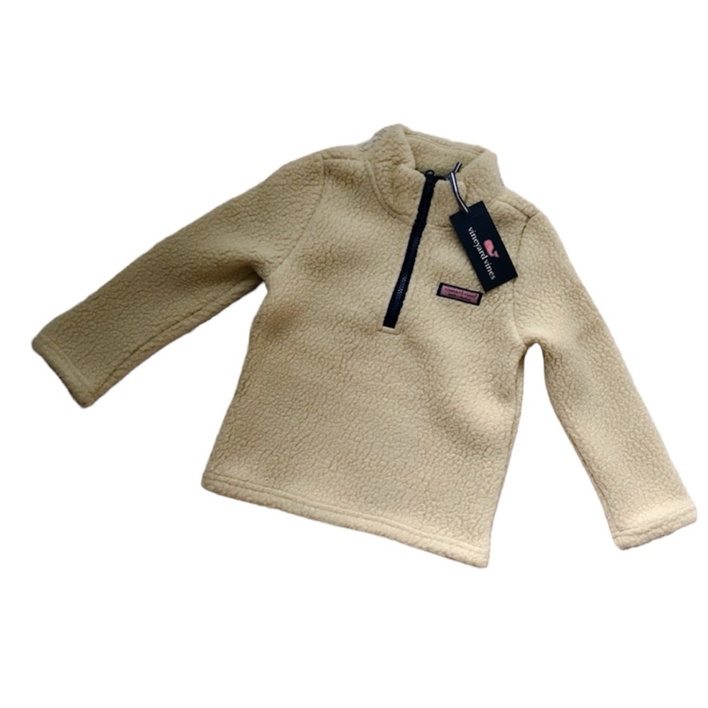 NWT Vineyard Vines boys Sherpa Harbor 1/2 zip